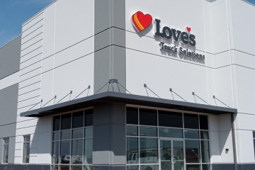 Love's Distribution Center Architectural Hanger Rod Canopy